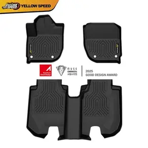 TPE All Weather Rubber Floor Mats Liners Black 3PCS Fit For 2016-2022 Honda HR-V