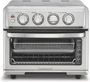 Cuisinart Air Fryer Toaster Oven with Grill, 1800W 8-1 Air Fryer Oven with Bake, Convection Bake, Grill, Broil and Warm Options, Large Capacity, 60-Minute Timer, TOA-70NAS, Stainless Steel