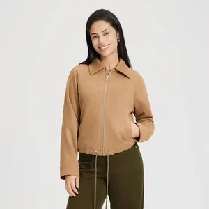Women's Suede Bubble Jacket - Universal Thread Brown XXL