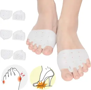 Gel Toe Separators & Metatarsal Pads – 6-Pack for Men & Women | Pain Relief for Morton’s Neuroma, Blisters, Corns, Calluses | Breathable Ball of Foot Cushions for Walking, Running, Standing