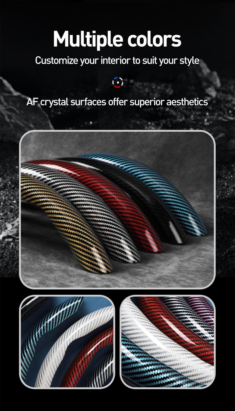 Car Steering Wheel Cover, Non-slip Design Steering Wheel Protector, Universal Car Steering Wheel Cover for 15 Inch, Decor Gadgets, Car Accessories, Men Gifts, Car Essentials, Vehicle, for Racing