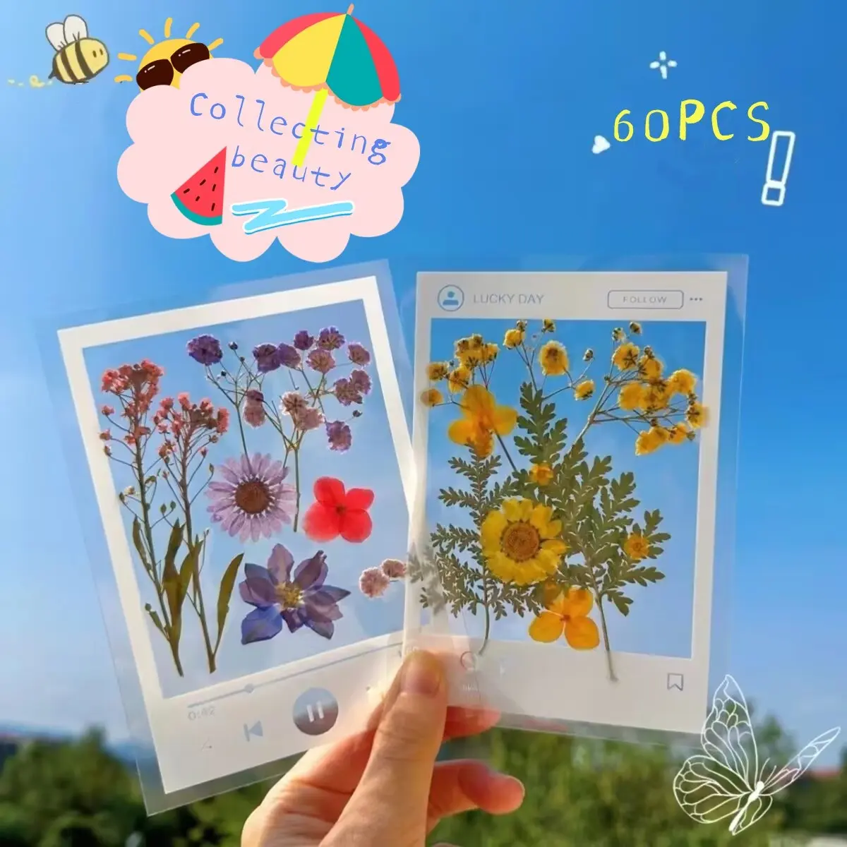 DIY Photo Frame Series Bookmarks, Handmade Plant Pressed Flower Frames, Decoration Bookmarks, Save Photos, Memories, Craft Your Own Unique Decorative Items, Craftsmanship