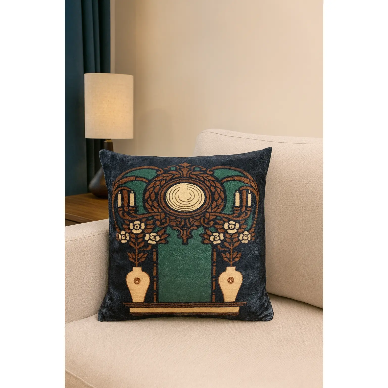 Exquisite Luxury Arts & Crafts Sofa Cushions – 1920s Design