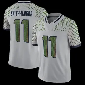 Men's Seattle Sea Jaxon Smith-Njigba Wolf Gray 2025 Rivalries Collection Game Jersey