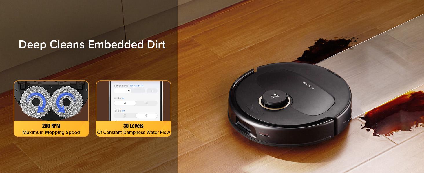 Roborock Qrevo series Robot Vacuum and Mop, 12,000Pa (Qrevo S5V), Mop Washing & Self-Cleaning, FlexiArm Edge Mopping, Warm Air Drying, Self-Emptying, Black #TikTokShopSpringGlowUp #NewDropsForYou