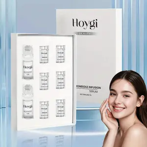 Glamory Micro Infusion System Hyaluronic Acid & Collagen Serum Roller 0.25mm Microneedle for All Skin Types Daily Moisturizing Gift