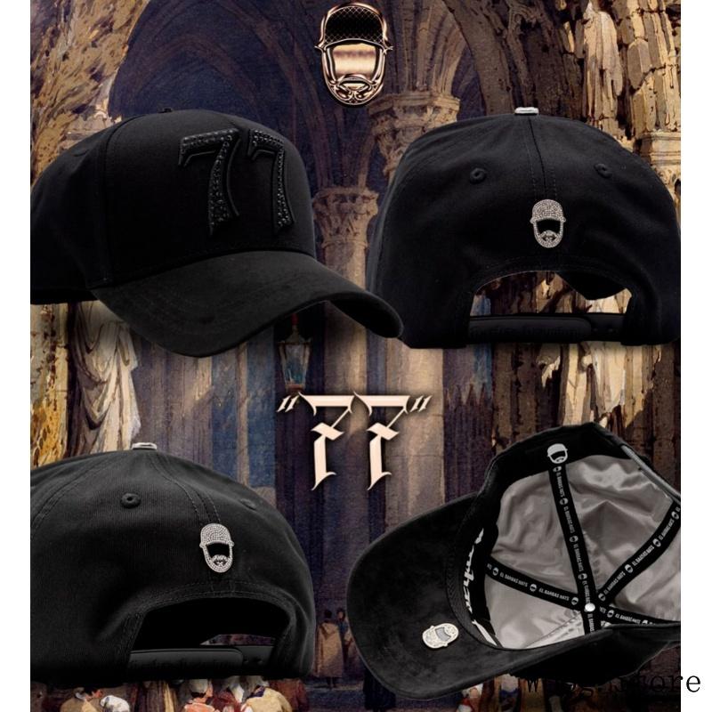 Barbas Hats Chrome Rose Gold – Premium Black Adjustable Snapback with 3D Chrome Metal Crosses, Trendy Streetwear Baseball Cap