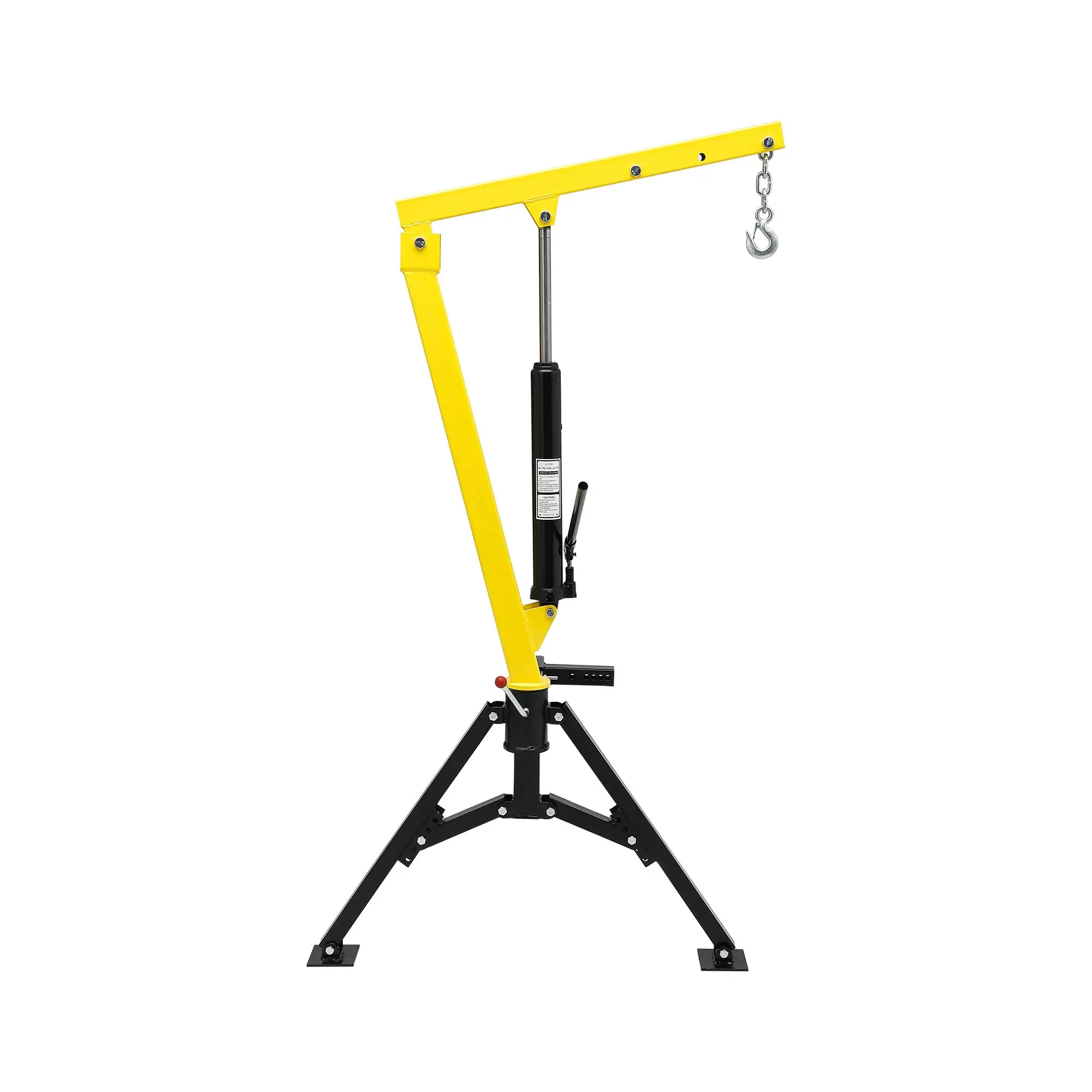 Garvee Hydraulic Pickup Truck Crane with 360° Swivel Hitch-Mount Boom, Adjustable Lift Capacities (500/750/1000 lbs), and Folding Steel Jib Ideal for Construction and Workshop Use