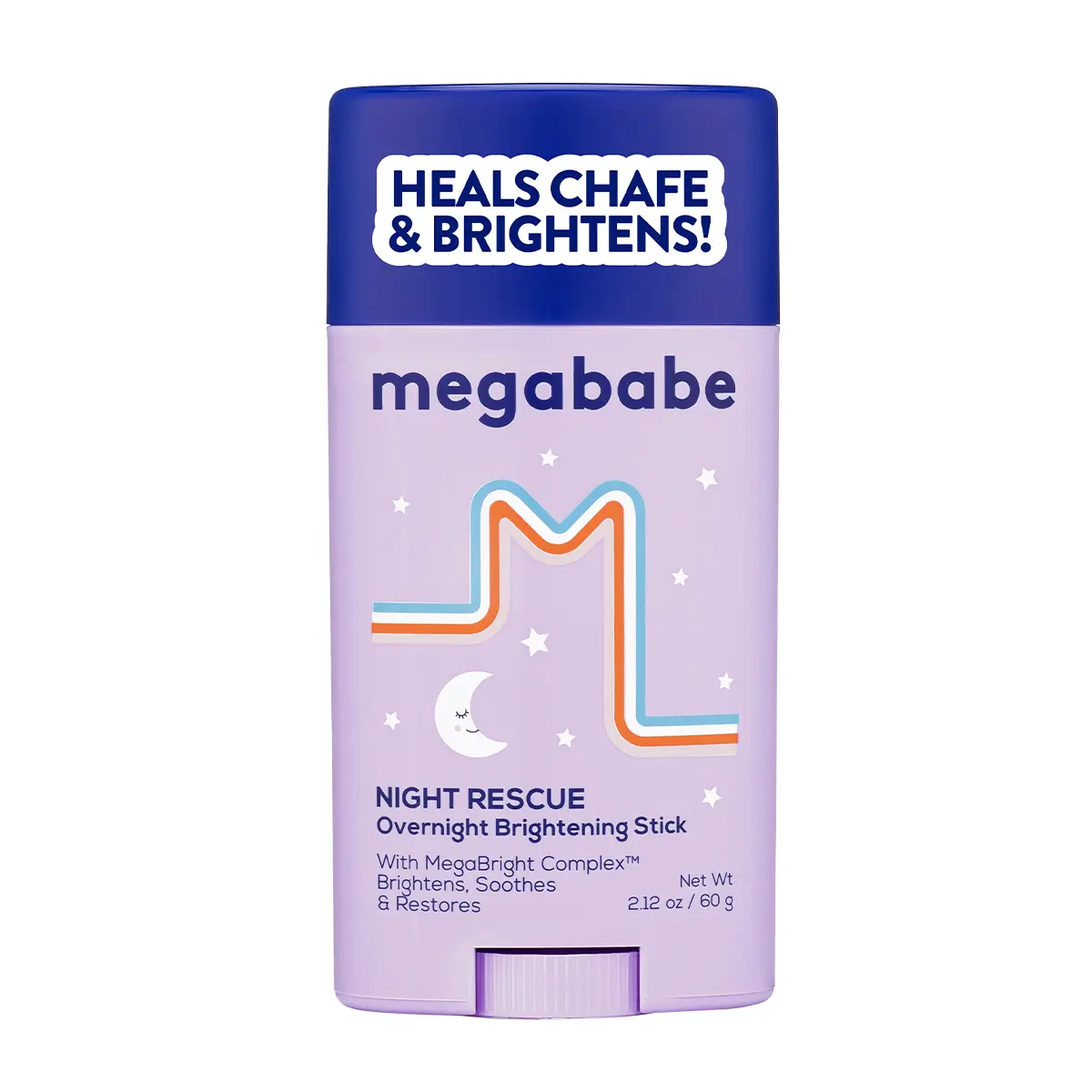 Night Rescue Overnight Brightening Stick, Brighten & Soothe Chafe Irritation, 2.12 oz