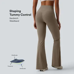 【Creator’s Pick】Halara UltraSculpt High Waisted Tummy Control Flare Yoga Leggings with Pockets