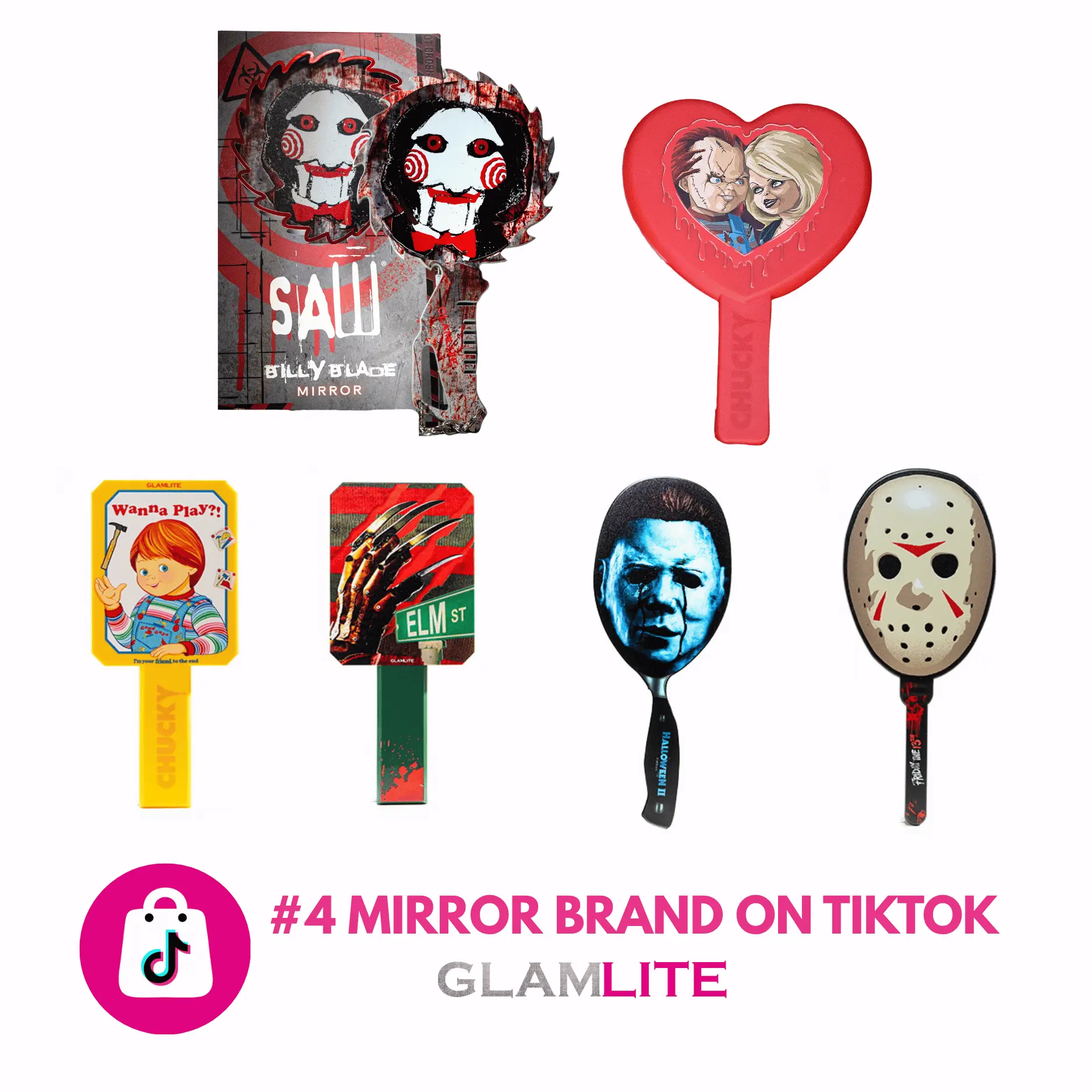 Glamlite Officially Licensed Handheld Mirrors