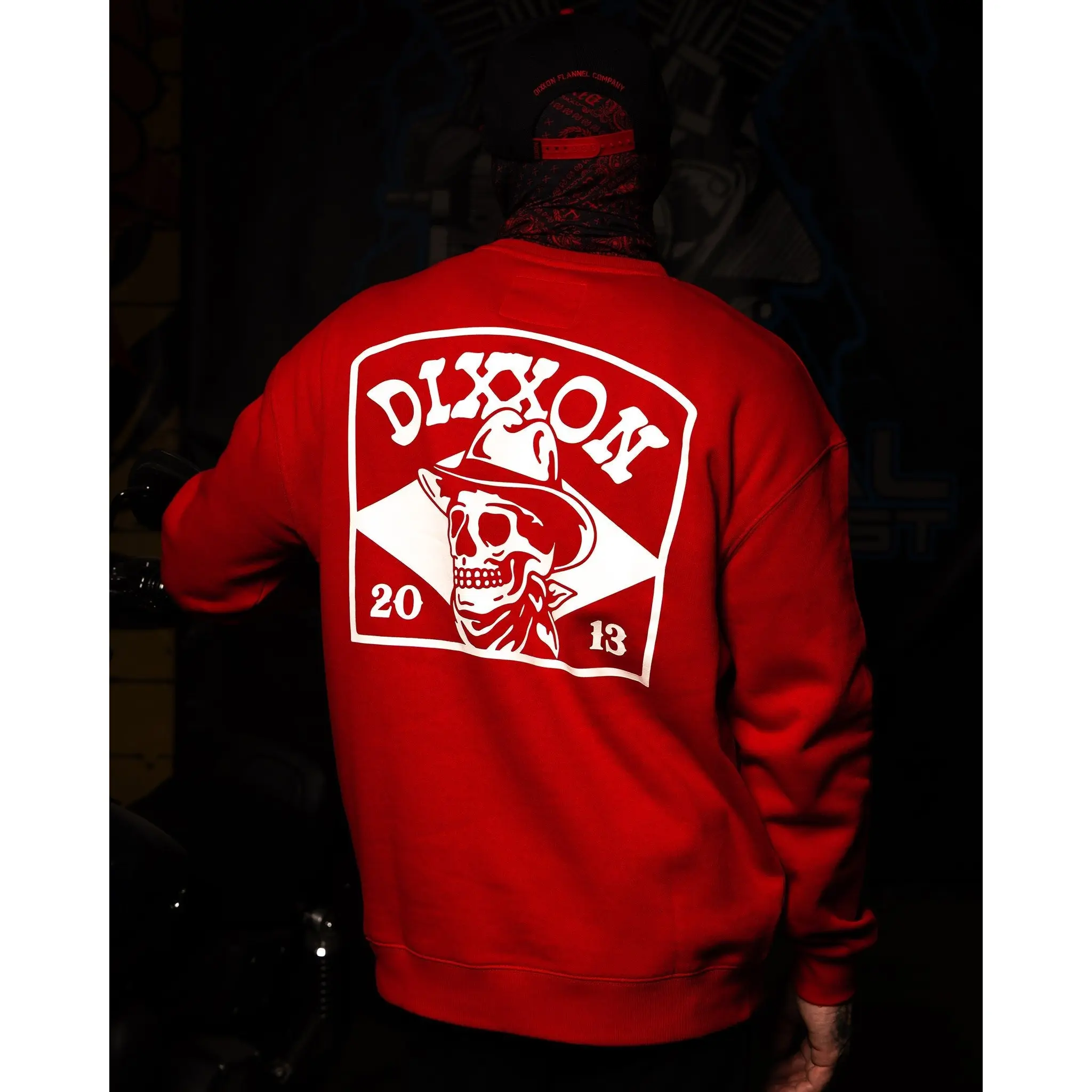 White Vaquero Crewneck Sweatshirt - Red
