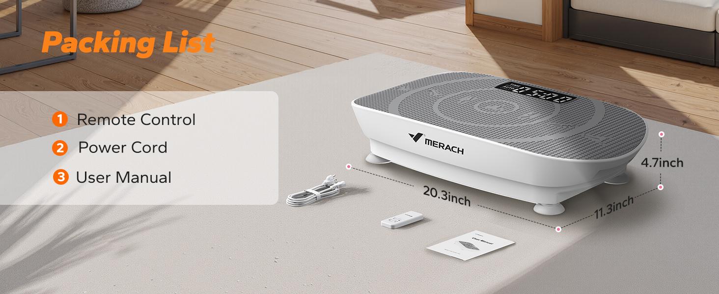 【Live Link only】Merach Slim Vibration Plate Exercise Machine with Lymphatic Drainage for Full Body Workout and Fitness Equipment for Women