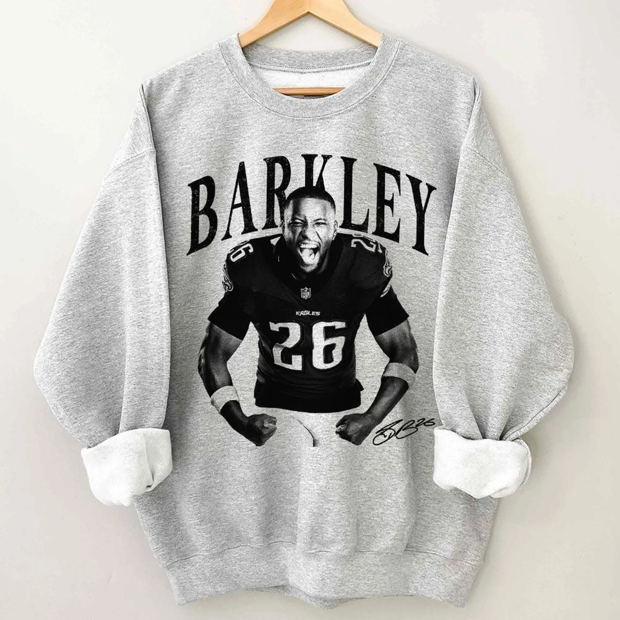 Vintage Saquon Barkley Sweatshirt, Game Day Football Graphic