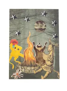 Campfire Friends Collage Print 5x7"