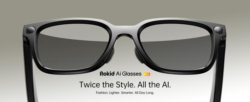 Rokid AI Glasses Style, 12 MP & 4K Camera, Photo & Video, AI Assistant Powered by ChatGPT-5, 24h Standby, 89 Language Translation, Dual Hi-Fi Speakers, Lightweight (38.5g), Supports Prescription up to ±15.00D, Perfect for Daily Wear & Virtual Assistance