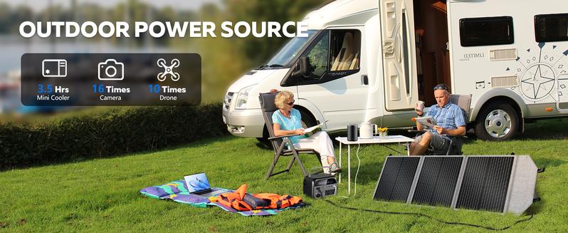 Jumpstart Sale CTOLITY AP400 500W Portable Power Station LiFePO4 Battery 345Wh Home Backup Fast Charging Solar Generator for Camping Travel RVs & Emergencies Supply Smartphone Chargeable