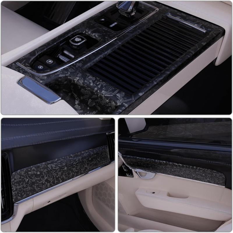 FONESO 3 IN 1 Car Body Sticker Kit 7D Matte Carbon Fibre, 60" x 12" Car Vinyl Film Wrap Protector Sticker with Knife Scraper Tool Set, 5FT Self-Adhesive Air Bubble Free Easy to Install, Universal For All Cars SUVs Sedan Coupe Truck Pickup Bike Motorcycle