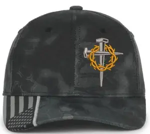 Fierstien Brand Jesus 3 Nail Crown of Thorns Embroidered Typhoon Adjustable Christian Hat