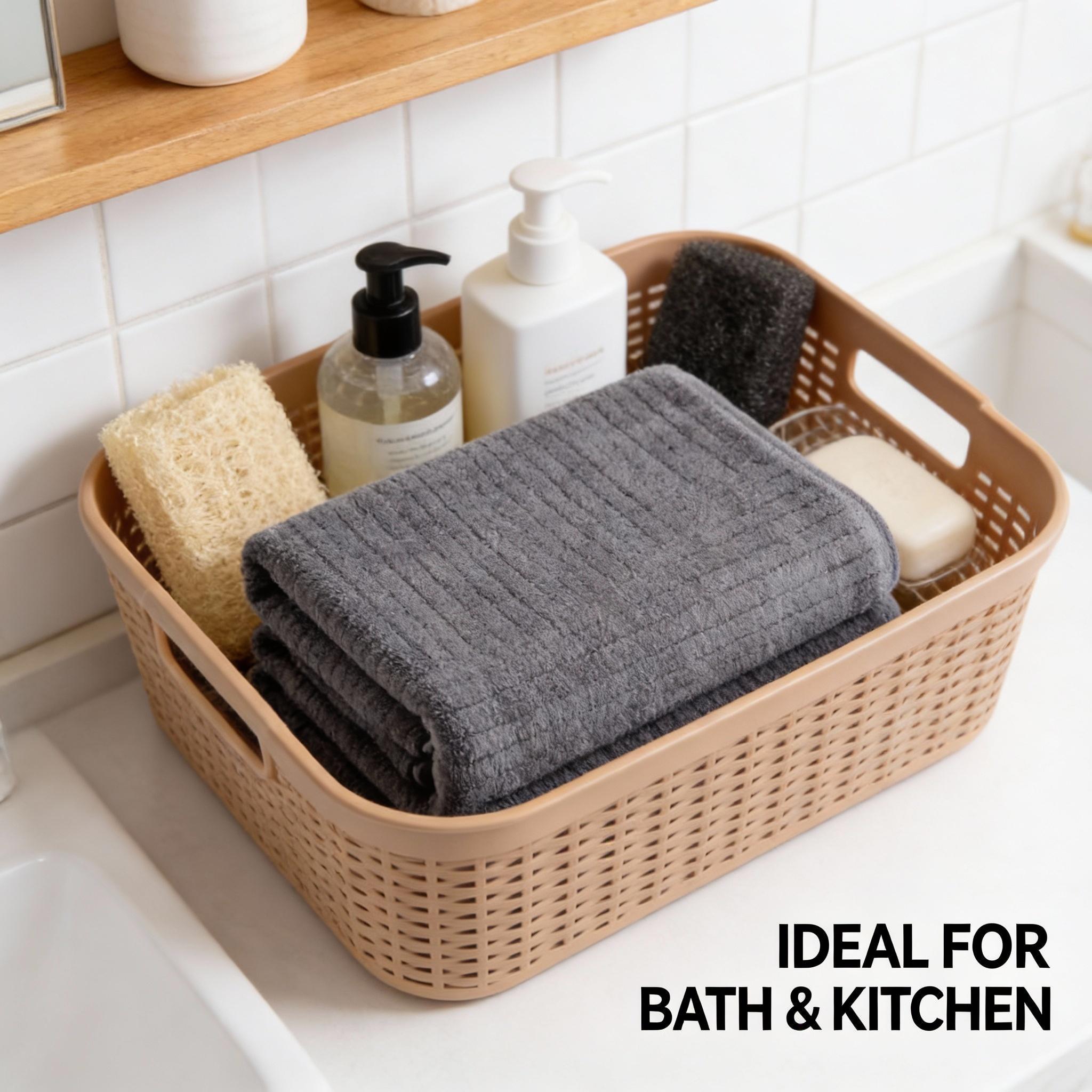 Luxury 4-Piece Microfiber Towel Set Solid Gray Ultra Soft Absorbent Quick-Dry Bathroom Towels 70x140cm Hotel-Style Comfort