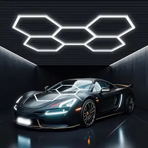 Hexagon Garage Light, Honeycomb LED Style, Suitable for Garage Living Areas, Multi-Function Studios, 24-Hour Convenience Stores, Schools, and Flexibly Leased Commercial Spaces.