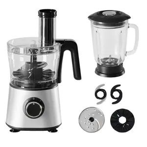 300W Multi-Functional Food Processor with Blender, Dough Tool, 2 Speeds, Sharp Blades, Safety Lock & 1.5L Glass Jar – All-in-One Kitchen Appliance for Chopping, Mixing, Blending & More