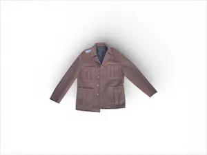 OBJ0019 LV Reversible Wool Leopards Coat Camel