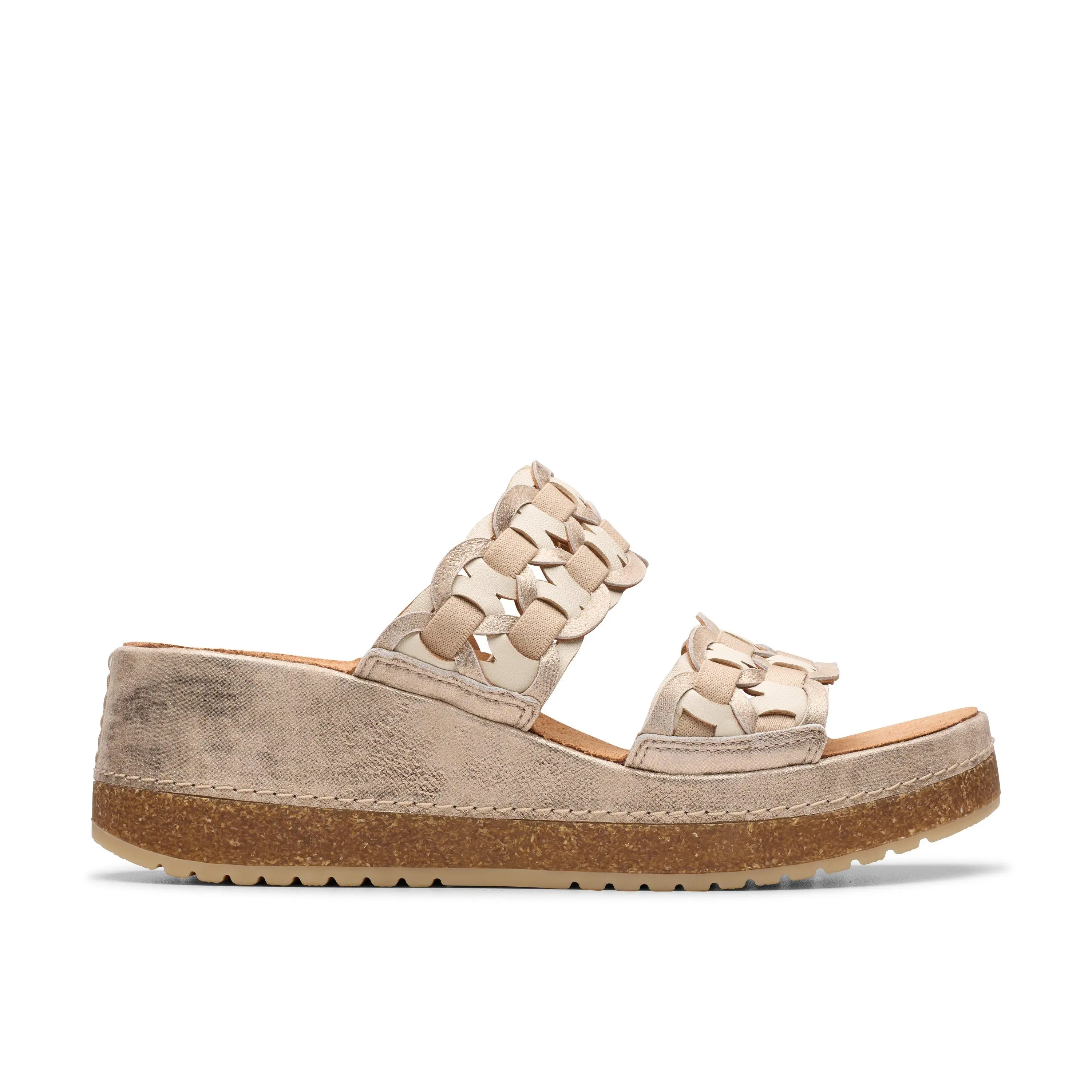 Clarks Womens Kassanda Mule Wedge Sandals