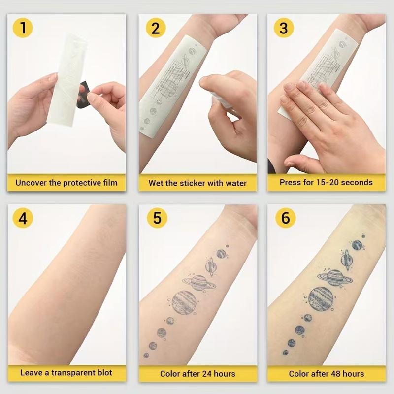 INKARTLINK Angel Herbal Juice Tattoo Sticker Magic Tattoo 15 Days Semi Permanent Realistic Fake Lasts 1-2 Weeks Temporary Design