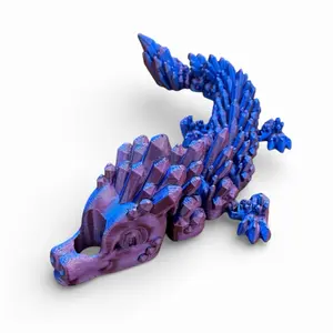 Articulated Dragon Straw Topper – PLA Silk 3D Print