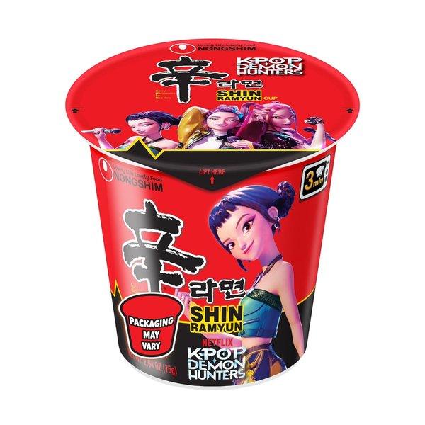 Spicy Instant Ramen Noodle Soup Original Flavor Microwaveable Cups Quick Meal 2.64oz 6 Pack