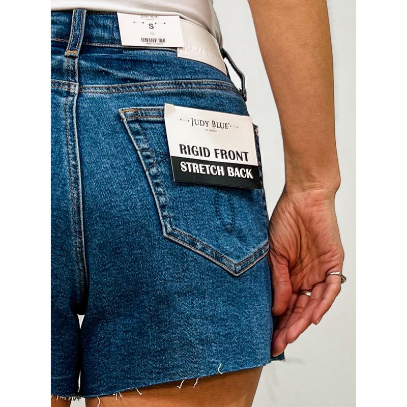 Judy Blue SUMMER EDGE High Waist Cut-Off Denim Shorts