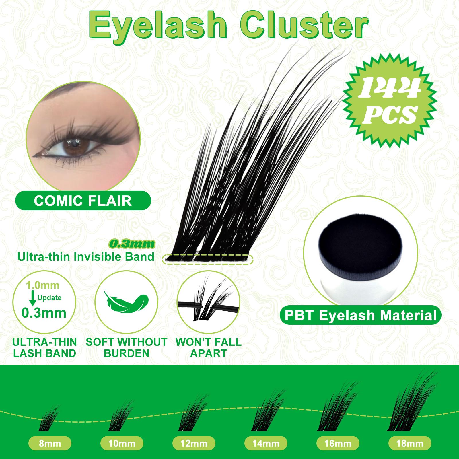 Fowendia Lashes Fox Cat Foxeyelash Eye | Waterproof Lash Clusters Kit C/D Curl DIY Extension Kit and Lash Clusters 8-18mm with Bond, Seal, Remover | Super Fine Invisible Band Lashes, Glue-Free Cat Eyelashes Lower Extensions dealsforyoudays