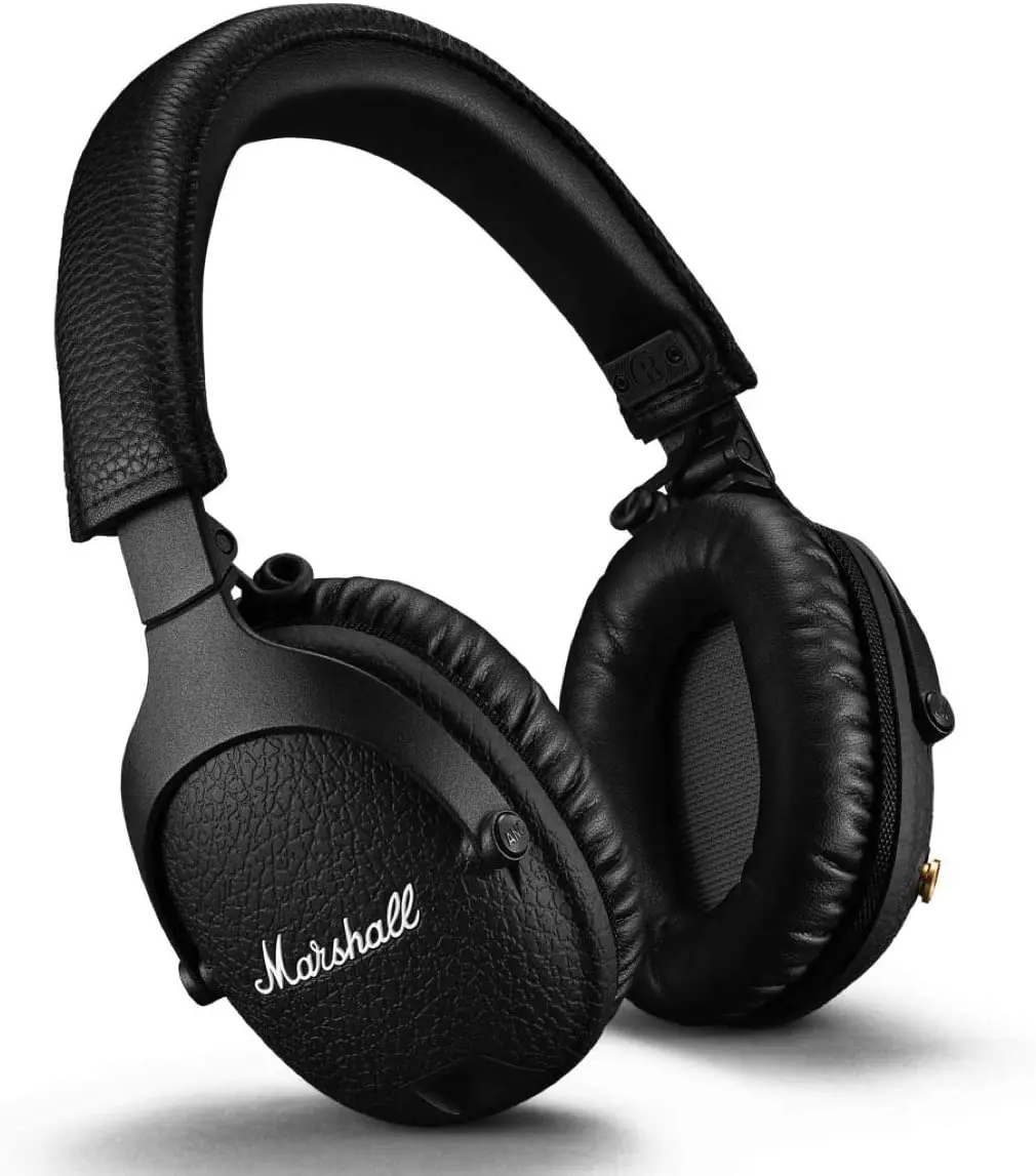 Refurbished - Marshall Monitor II Active Noise Canceling Over-Ear Bluetooth Headphone, Black