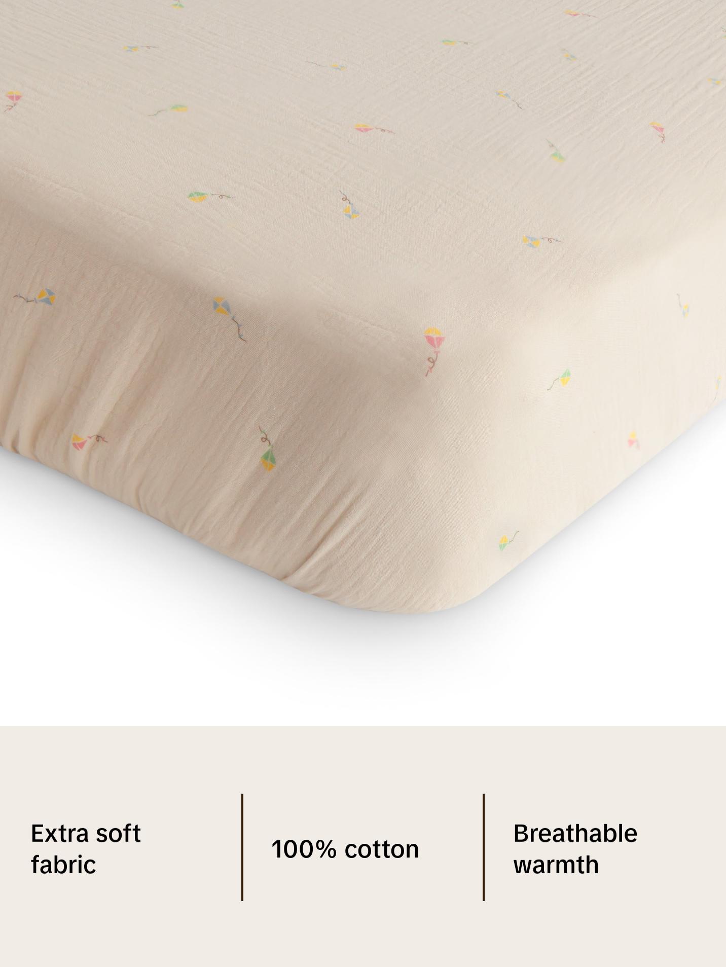 Extra Soft Muslin Crib Sheet