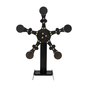 1/4" AR500 Rimfire Texas Star – 5 or 10 Paddle Reactive Target