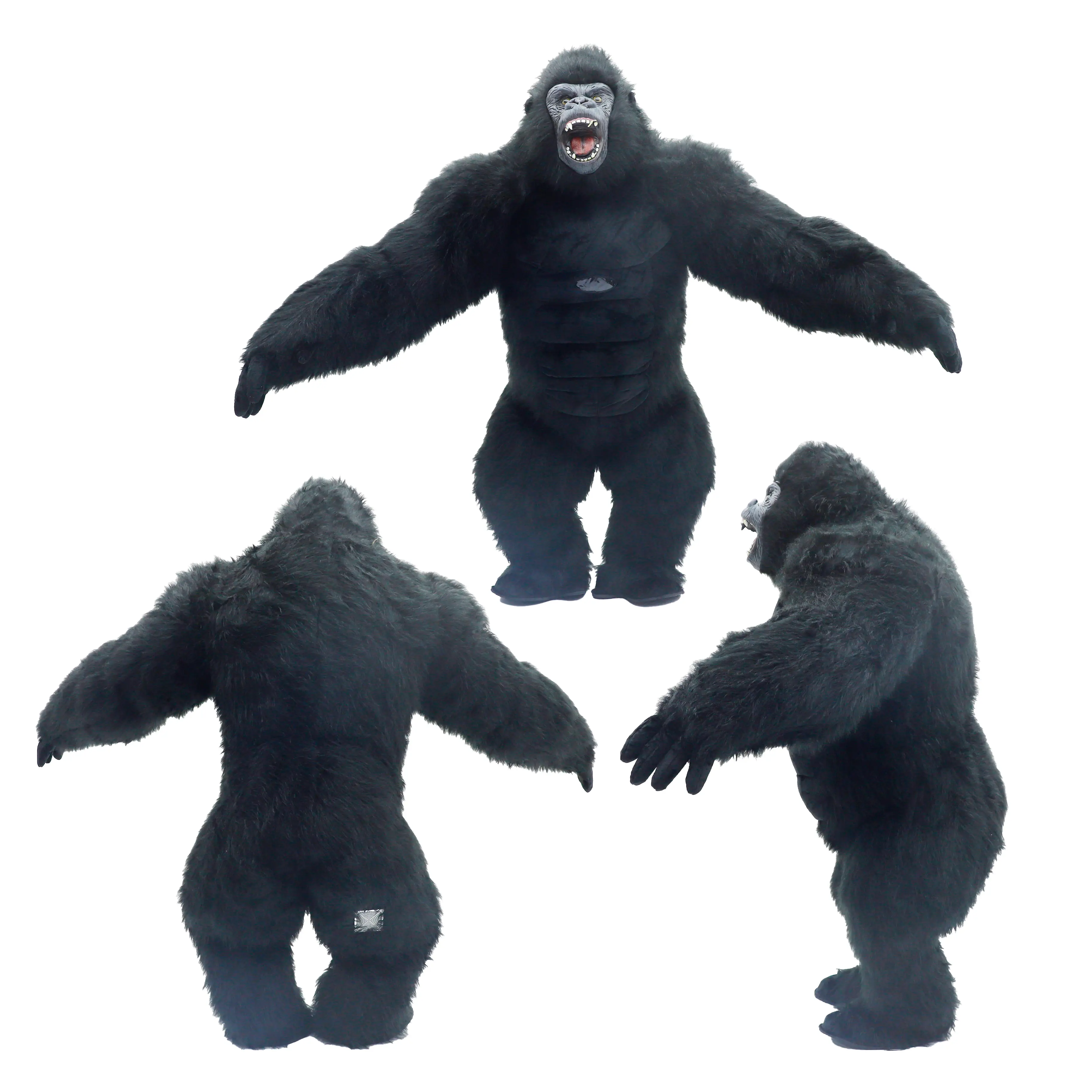 Adult 2.6m Giant Inflatable Gorilla Blow-Up Costume, Halloween Costumeshalloween Outfit for Cosplay Dances, Shows, Festive Parties