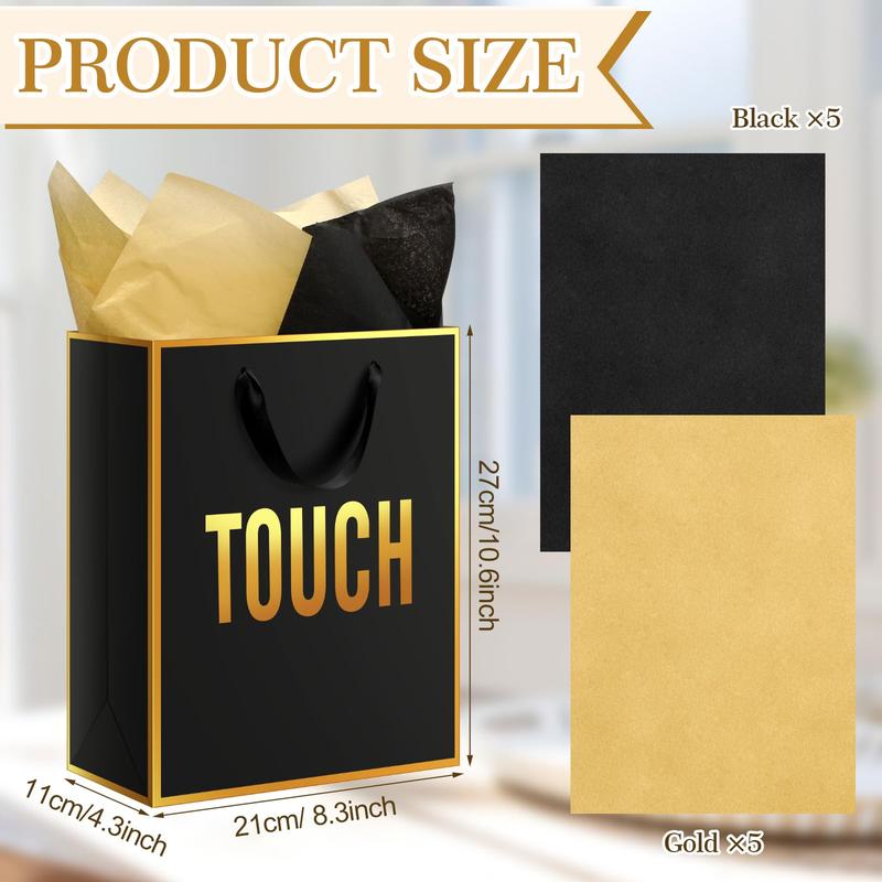 Valentines 5 senses Gift Bags for Her Sight Smell Touch Taste Sound Goodie Bags with Handles Tissue Paper,Birthday Party Gift Idea,Present Wrappings for Girlfriend Couple,Galentine's Day Mother's Day Birthday Wedding Party Gift,Valentine Gift Exchange