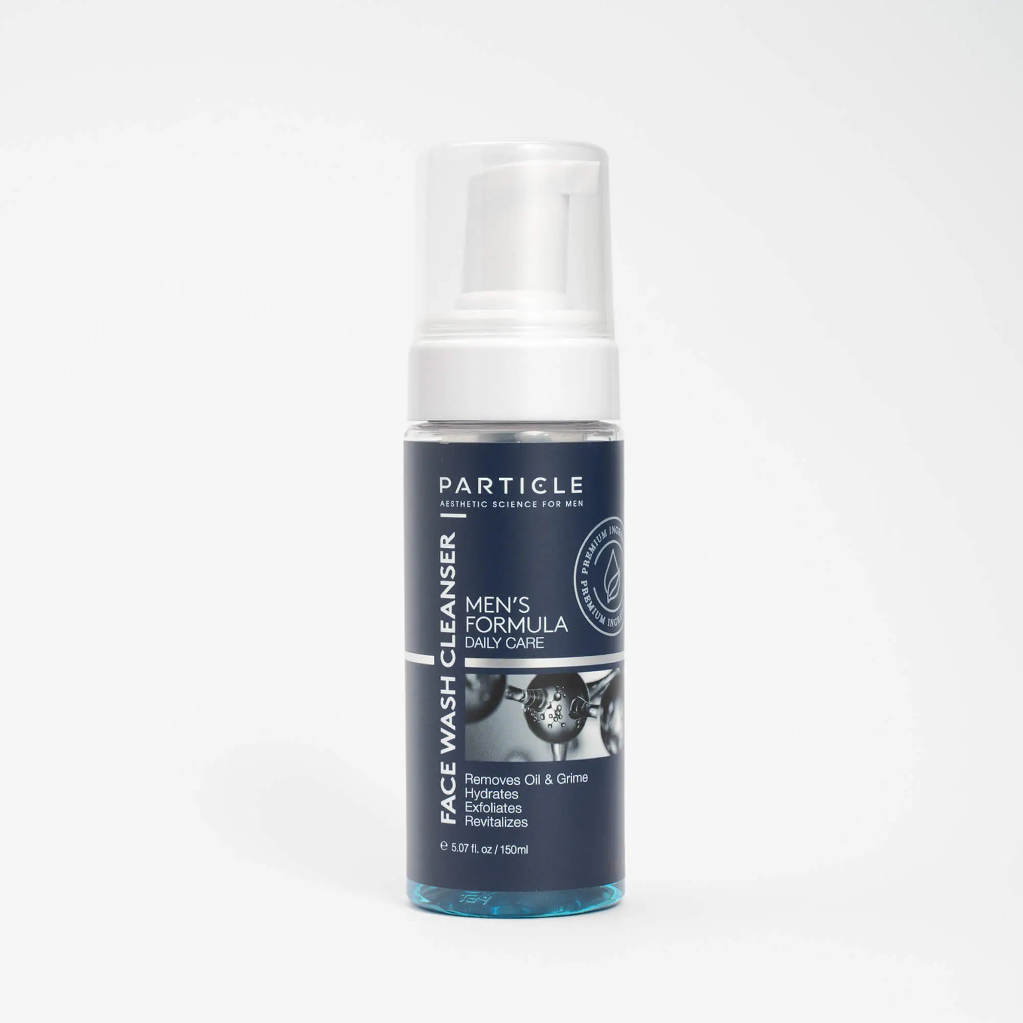 Particle Face Wash Cleanser for Men | Achieve a Clean, Clear, Youthful & Healthy-Looking Face with Daily Nourishment Including Aloe Vera & Glycolic Acid