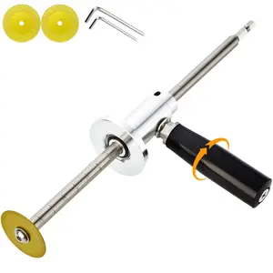 Inside Pipe Cutter for PVC Pipe Cutter, with Diamond Grit Cutting Wheel and Handle, Fit for 1-1/2 Inch to 8 Inch,7 Inch Adjustable Cutting Depth,1/4in Hex Shank Fit for Impact Drivers