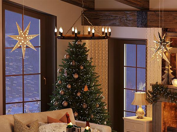 Tribesigns Square Coffee Table, Rustic Brown & Black Modern Center Table with Adjustable Foot Pads for Happy Hours, Living Room, Cocktail Tea Table, and Decorative Items