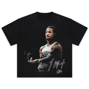 Adults JA MORANT 2025 POP Crewneck & T-shirt, Graphic tees, Basketball Fan T-shirts, Cotton Sports Fan Gifts for Men and Women streetwear summer 4