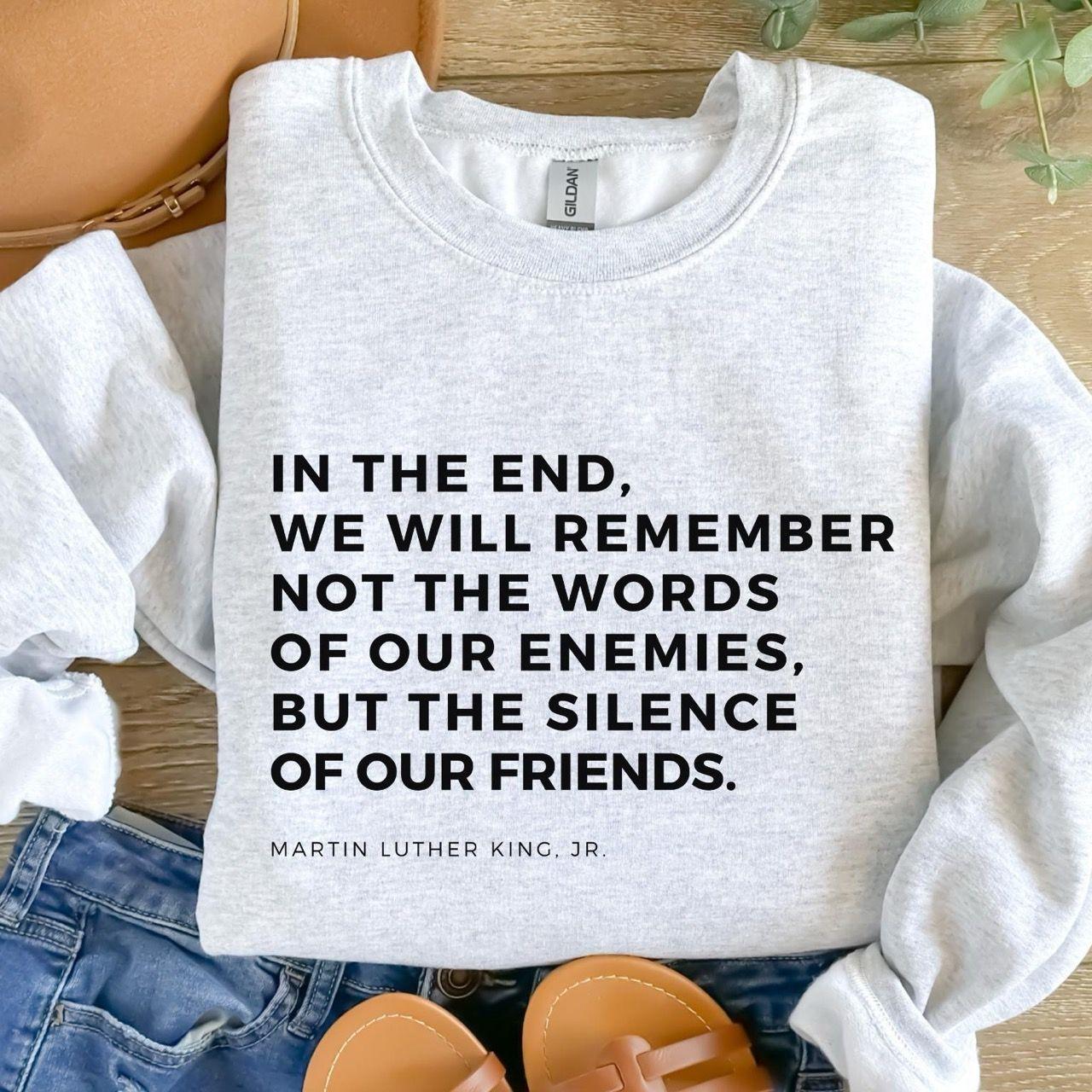 Martin Luther King Quote Sweatshirt  &hellip;