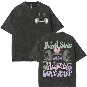 Funny Muscle Mom Era T-Shirt - Retro Distressed Weightlifting & Fitness Design, Unisex Oversized Loose Fit Round Neck Short Sleeve Top for Gym & Casual Wear - Funny Gym Shirt for &