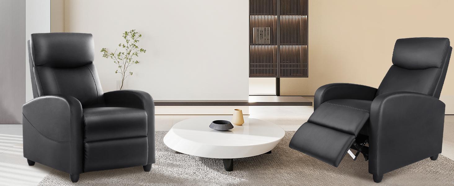 SweetFurniture Recliner Chair for Living Room, Massage Recliner Chair