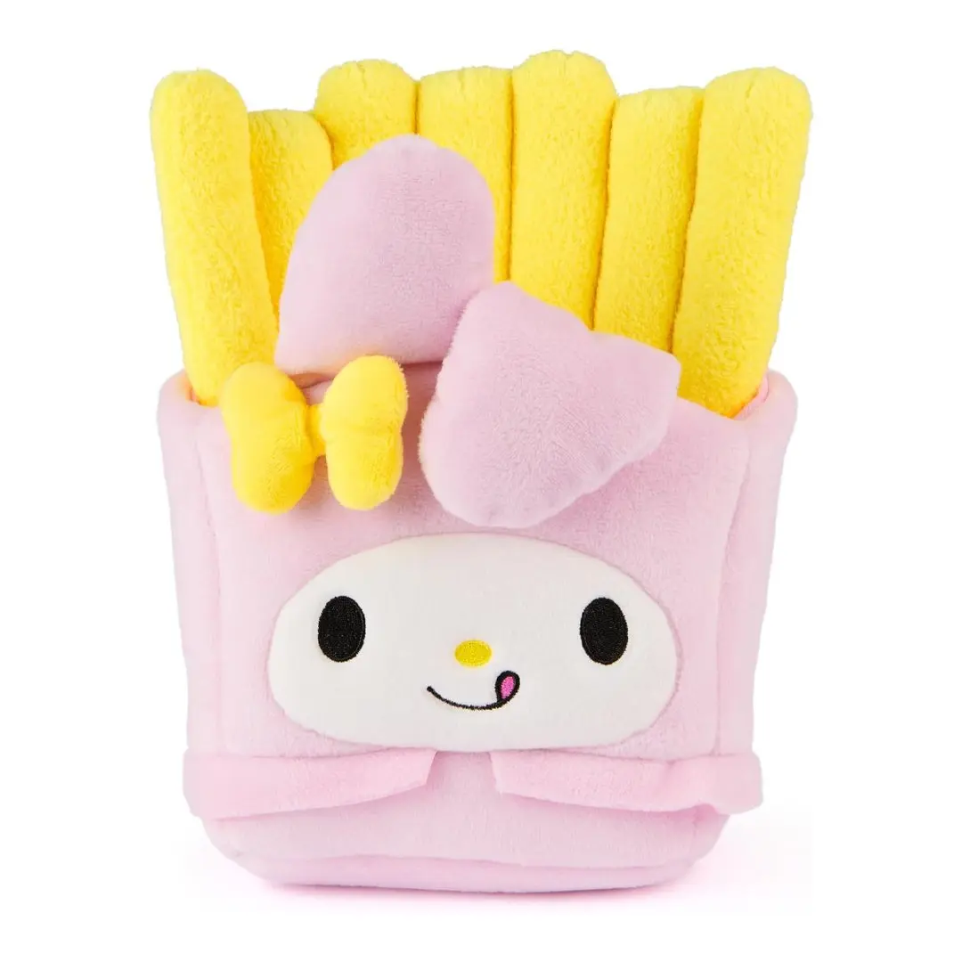 GUND Sanrio Hello Kitty and Friends 8” Tall My Melody Food-Themed Plush Toy, Kawaii Aesthetic Collectible Doll, Soft Stuffed Animal Gift with White Flower Detail