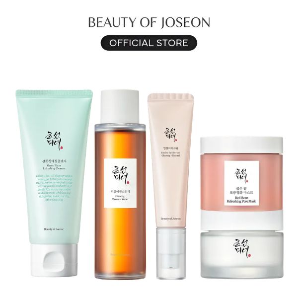 [Beauty of Joseon Official] Dry Skin Routine | Full Korean Skincare Routine, Moisturizing Kit, Exfoliate, Nourish, Moisturize, Firm, Skin Repair