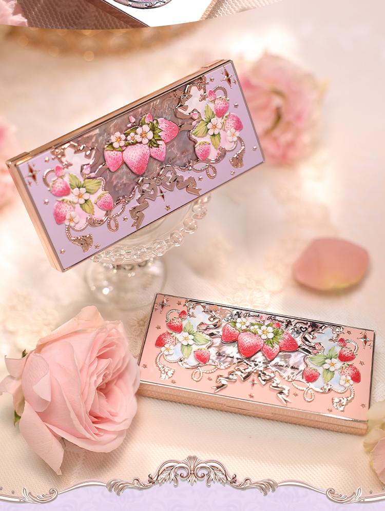 Flower Knows Violet Strawberry Rococo Collection Five-Color Eyeshadow Palette, longlasting, makeup, cosmetic, matte, shimmer, dealsforyoudays