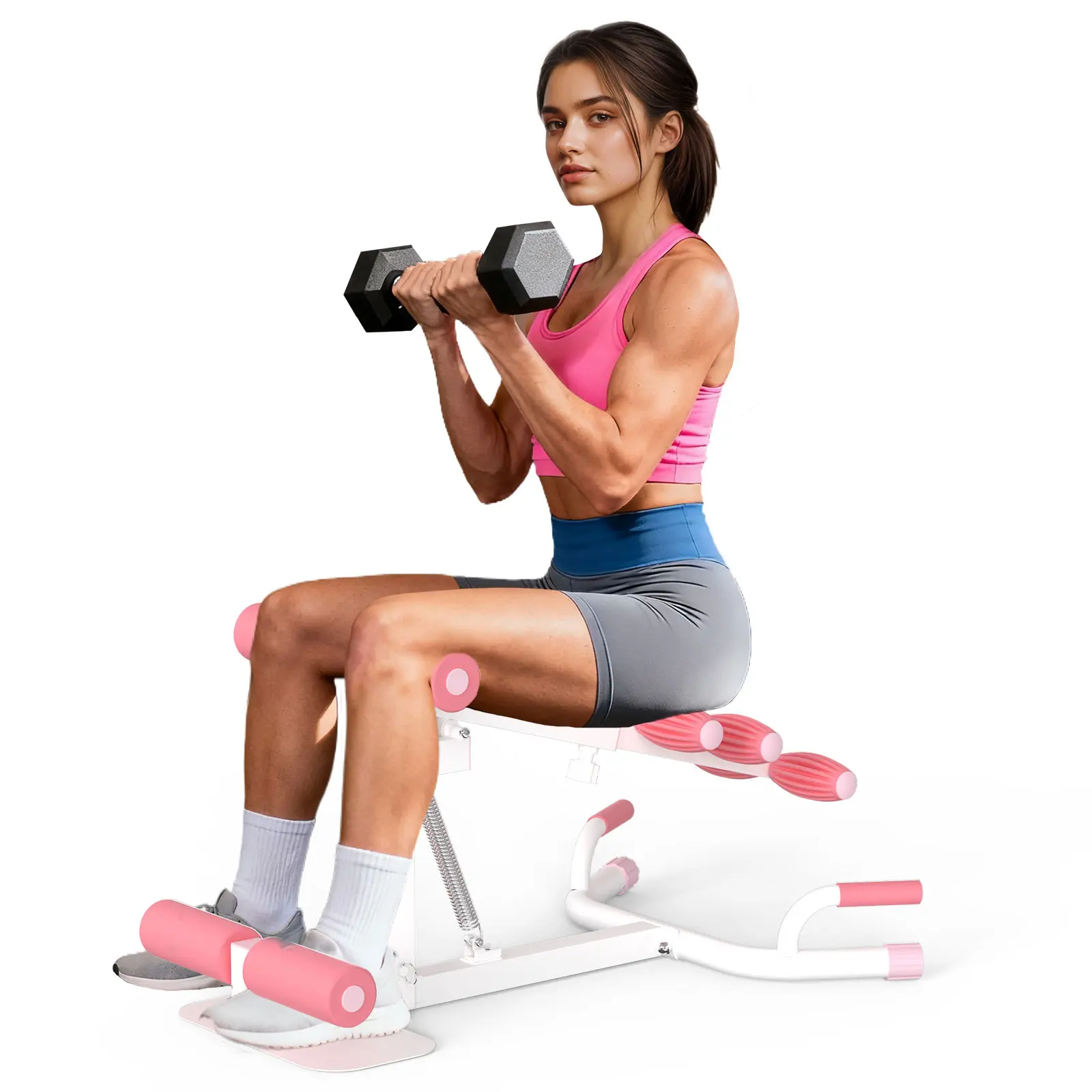HOTWAVE Deep Squat Machine, Adjustable Glute Trainer for Home Workout, Squat Exercise Equipment for Legs & Core Training, Compact Home Gym Fitness Machine tiktokshopbacktoschool