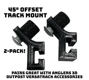 Tracker Boats Versatrack 45° Degree Offset Mount- 2pc - Galvanized - Versa Track